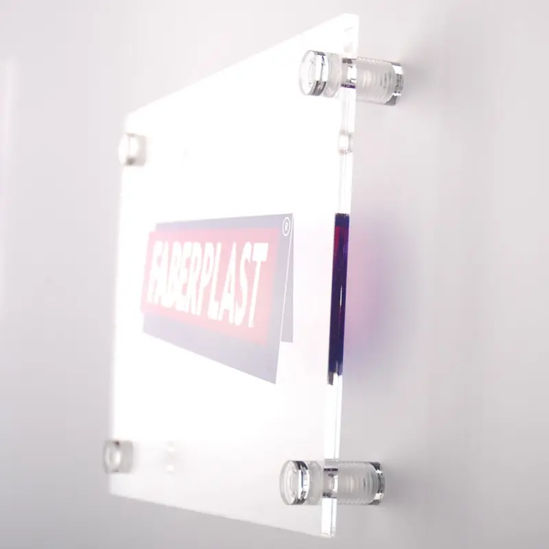 Placa de metacrilato transparente 8 mm | Placas grabadas y personalizadas (A4 30x21cm)